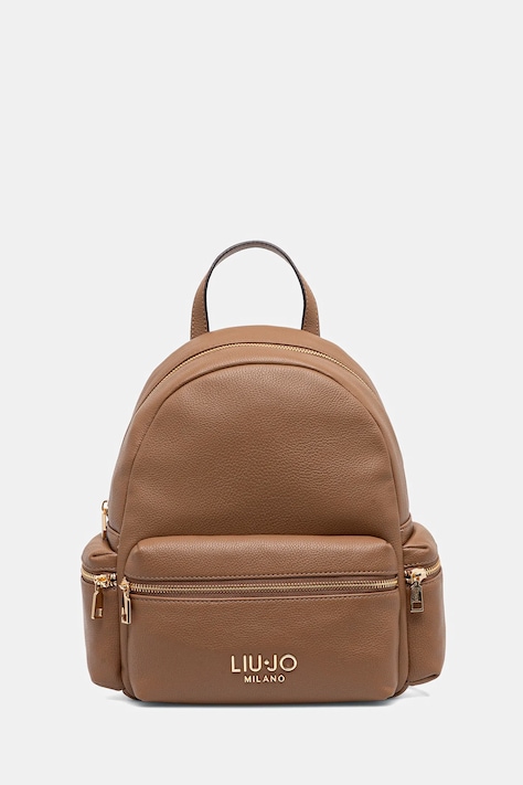 Liu Jo rucsac culoarea maro, mic, cu imprimeu, AF5136.E0058