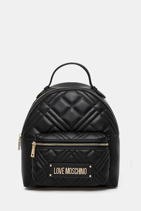 Love Moschino rucsac culoarea negru, mic, cu imprimeu, JC4148PP1NLA0000