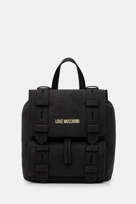Love Moschino plecak damski kolor czarny mały gładki JC4172PP1NLB0000