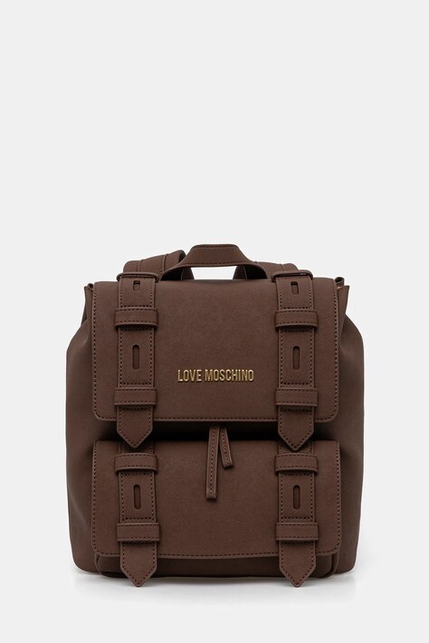 Рюкзак Love Moschino колір коричневий малий однотонний JC4172PP1NLB0301
