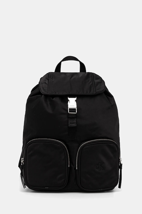 Рюкзак Calvin Klein колір чорний великий однотонний LV04F3133G