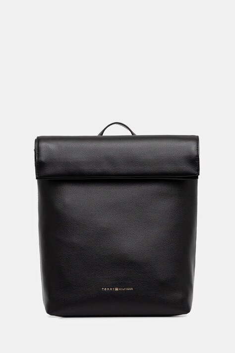 Рюкзак Tommy Hilfiger колір чорний великий однотонний AW0AW17654