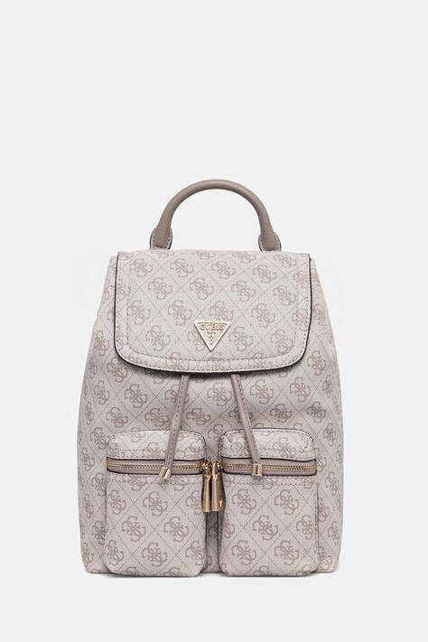 Guess plecak MANHATTAN damski kolor beżowy mały wzorzysty HWSG71 18310