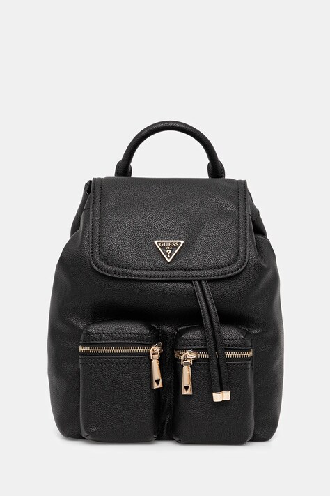 Guess plecak MANHATTAN damski kolor czarny mały gładki HWBG71 18310