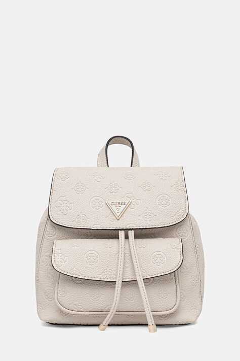 Guess rucsac CRESIDIA culoarea bej, mic, cu imprimeu, HWPD98 88310
