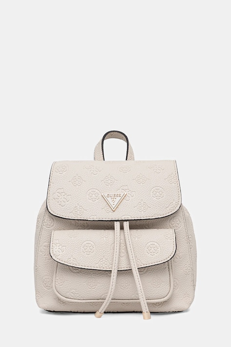 Guess rucsac CRESIDIA culoarea bej, mic, cu imprimeu, HWPD98 88310