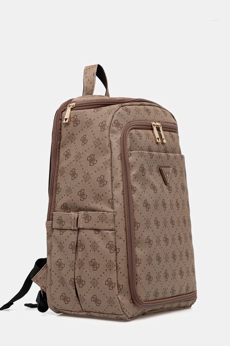 Guess plecak SILIA damski kolor beżowy duży wzorzysty TWGP98 90033