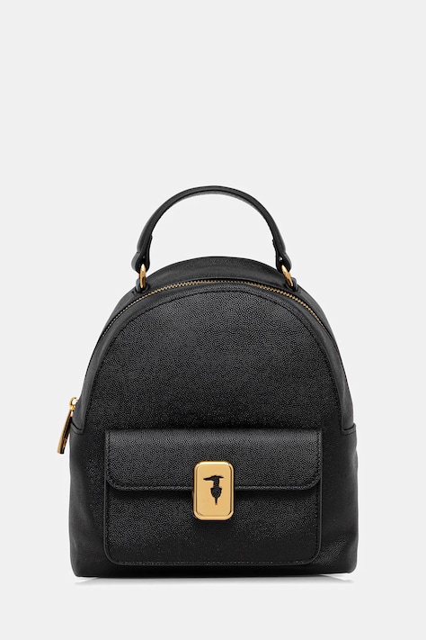 Kožený batoh Trussardi dámský, černá barva, malý, Z607E106080N