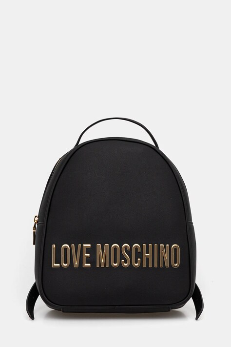 Love Moschino plecak damski kolor czarny mały z aplikacją JC4197PP0NKD0000