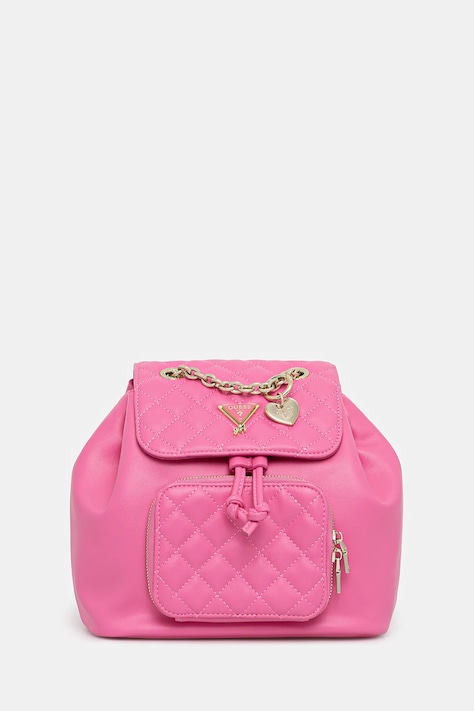 Guess plecak Girl kolor różowy mały z aplikacją J5YZ04 WGT10