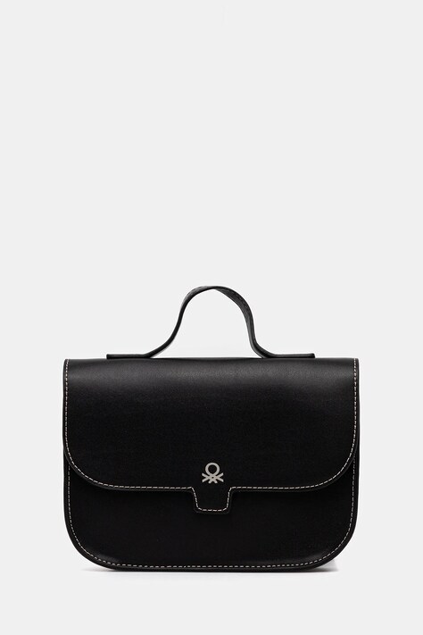 United Colors of Benetton ghiozdan copii culoarea negru, mic, uni, 635XCY02B