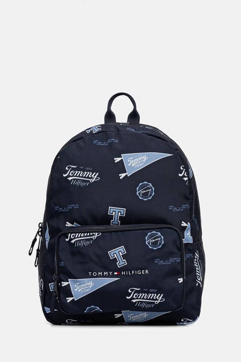 Детский рюкзак Tommy Hilfiger цвет синий большой узор AU0AU01992