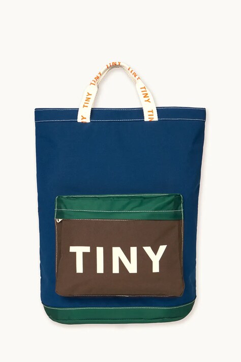 Tinycottons torba dziecięca COLOR BLOCK TOTEPACK kolor granatowy AW25-509