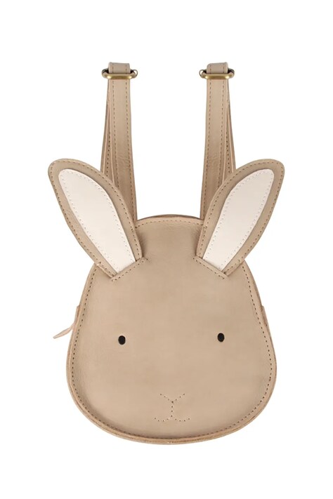 Donsje plecak skórzany dziecięcy Kapi Classic Backpack Bunny kolor beżowy mały gładki 5005009