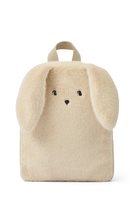 Детска раница Liewood Denise Rabbit Backpack в бежово малък размер с изчистен дизайн LW20090