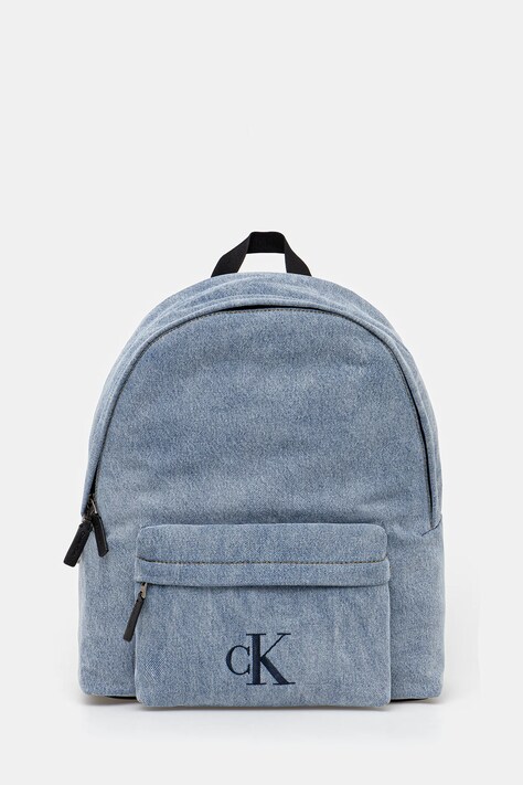 Džínový batoh Calvin Klein pánský, modrá barva, velký, LV04G3138G