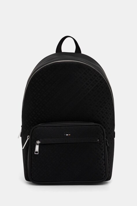 BOSS rucsac culoarea negru, mare, cu imprimeu, 50548062