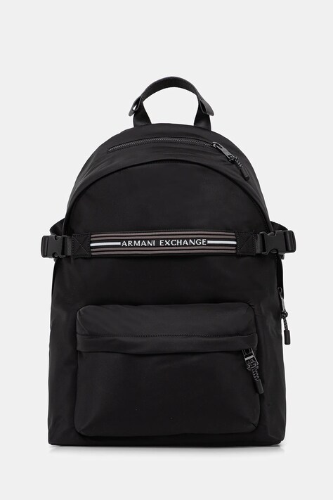 Armani Exchange plecak męski kolor czarny duży gładki XM001604 AF17206