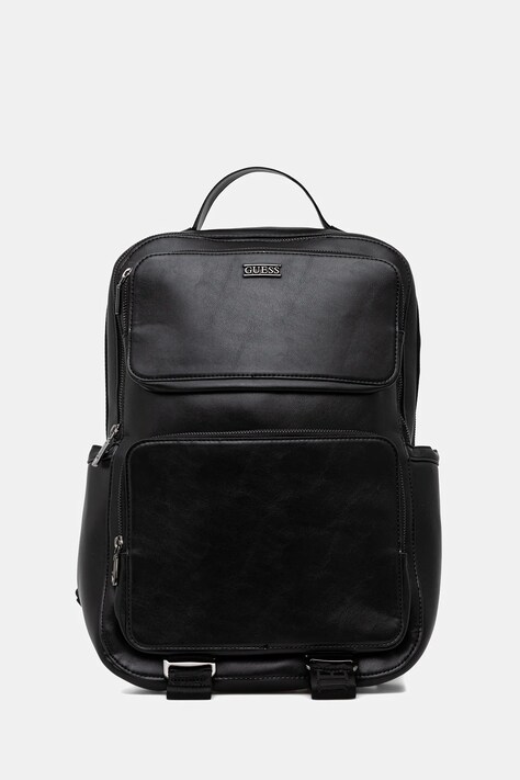 Guess plecak BOSTON męski kolor czarny duży gładki HMBOCA P5445