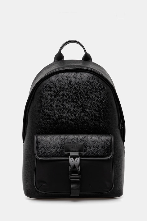 Armani Exchange plecak męski kolor czarny duży z aplikacją XM001608 AF17207