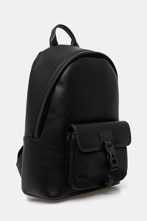 Armani Exchange plecak męski kolor czarny duży z aplikacją XM001608 AF17207