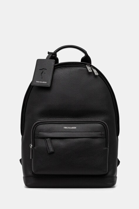Usnjen nahrbtnik Trussardi moški, črna barva, Z586E005963N