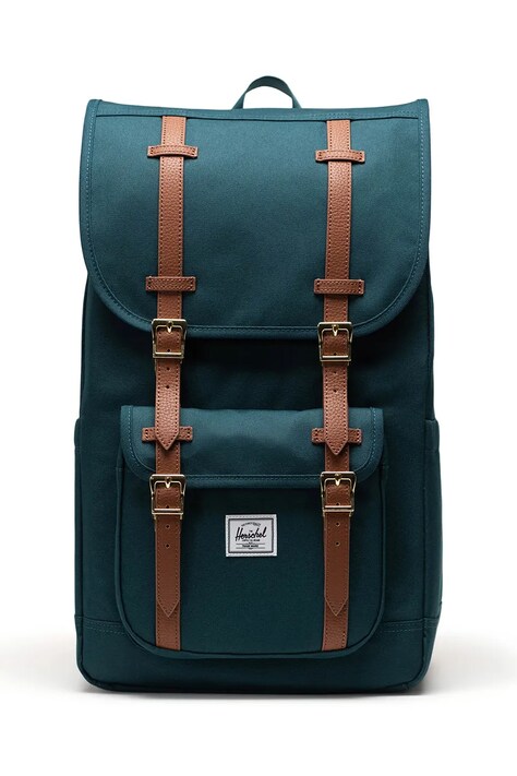 Herschel plecak Little America™ kolor zielony duży gładki 11390-06551-OS