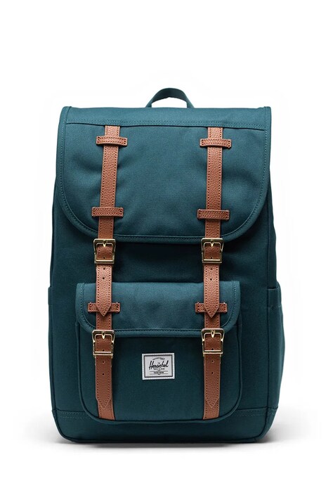 Herschel plecak Little America™ Mid 21 L kolor zielony duży gładki 11391-06551-OS