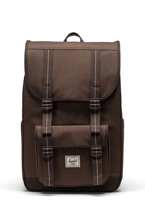 Herschel plecak Little America™ Mid 21 L kolor brązowy duży gładki 11391-07082-OS