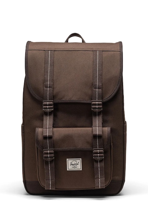 Herschel plecak Little America™ Mid 21 L kolor brązowy duży gładki 11391-07082-OS