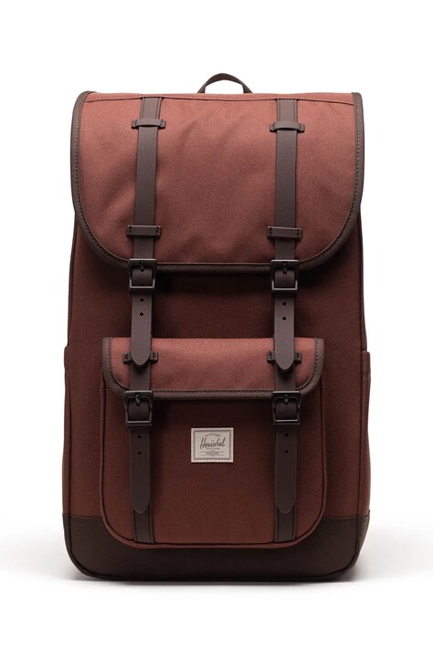 Herschel plecak Little America™ 21 L kolor brązowy duży gładki 11390-07127-OS
