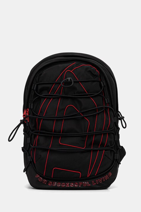 Diesel zaino TECH-D TECH-D BACKPACK colore nero con applicazione X10408.P3914