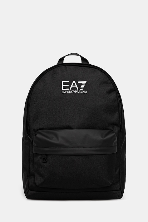 Рюкзак EA7 Emporio Armani колір чорний великий з принтом AF19722.7X000390