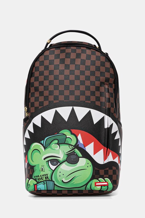 Рюкзак Sprayground колір коричневий великий візерунок 910B5671NSZ