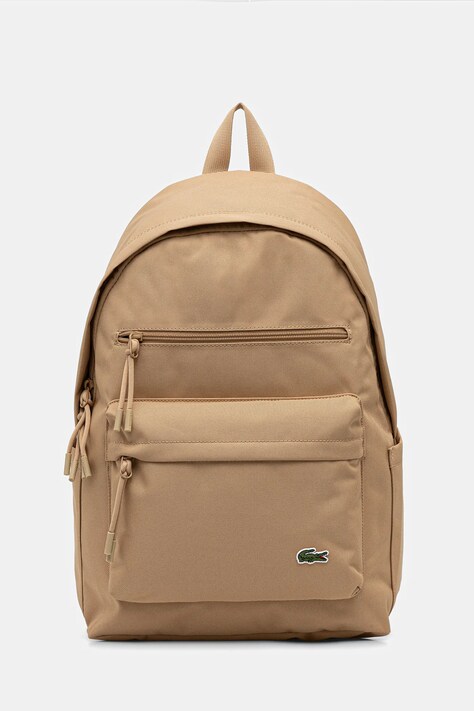 Lacoste plecak kolor zielony duży gładki NU5180NE
