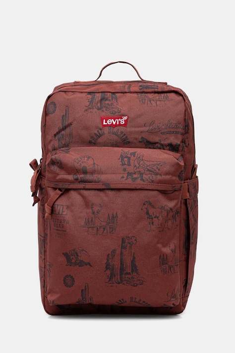 Levi's rucsac culoarea maro, mare, cu imprimeu, D5463