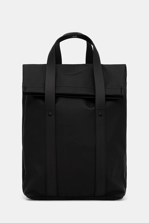 Rains plecak 12780 2 Way Tote Backpack Mini kolor czarny duży gładki 12780
