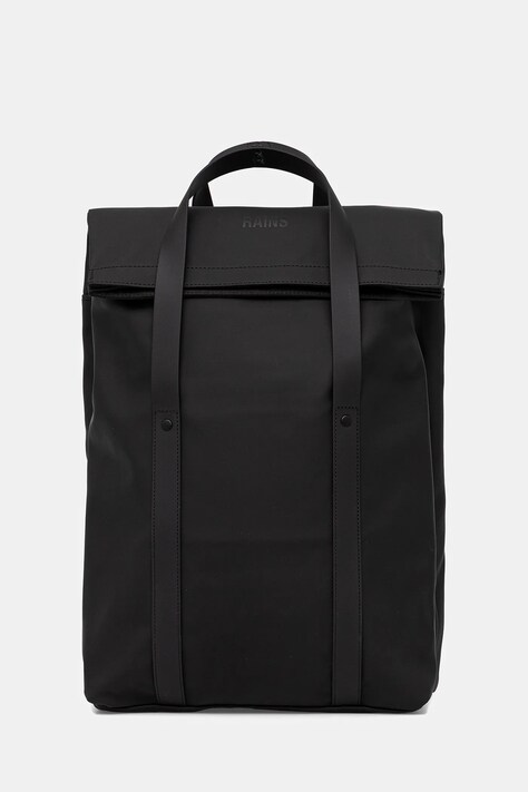 Rains plecak 12940 2 Way Tote Backpack kolor czarny duży gładki 12940