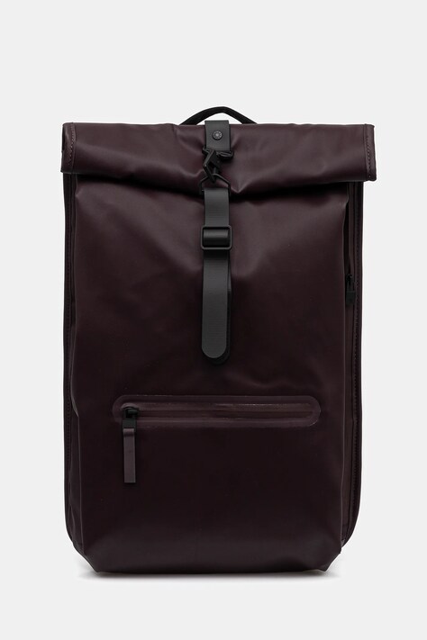 Rains plecak 13320 Rolltop Rucksack kolor brązowy duży gładki 13320