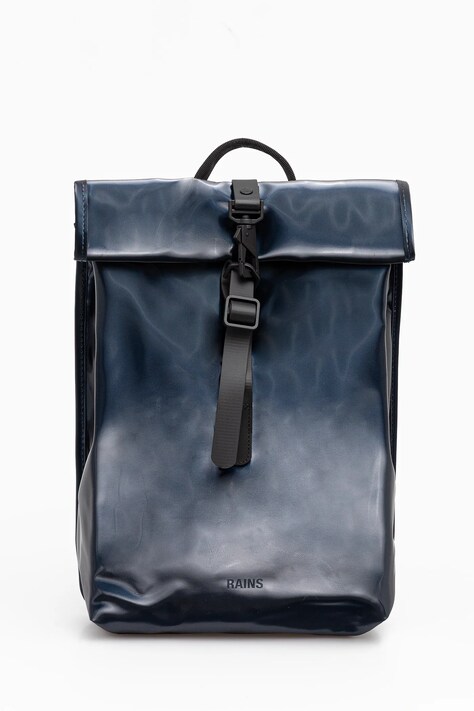 Rains plecak 13330 Rolltop Rucksack Mini kolor granatowy duży gładki 13330