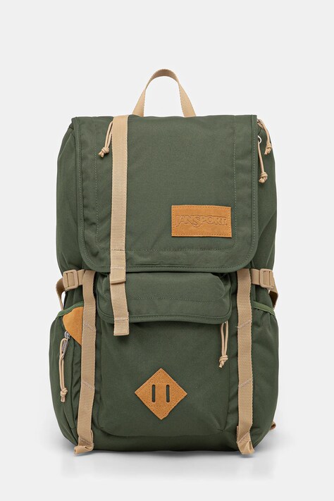 Jansport plecak kolor zielony duży gładki EK0A5BI62T3