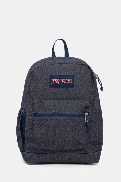 Jansport plecak jeansowy kolor granatowy duży EK0A5BJ61W0