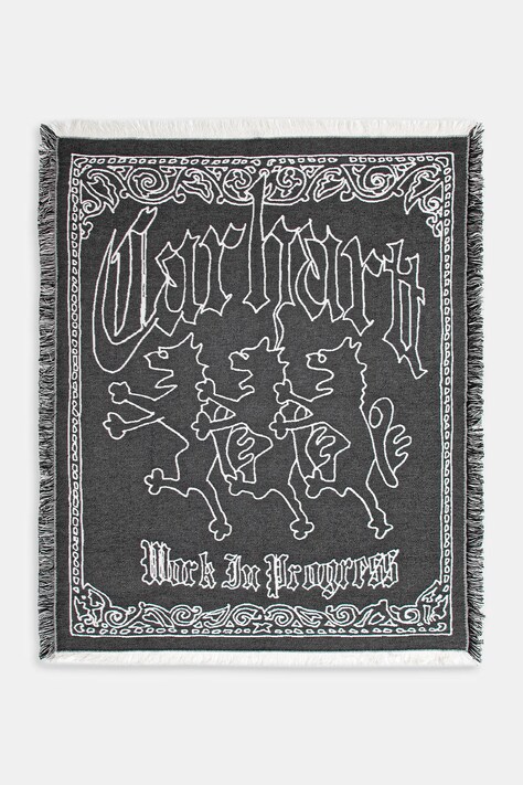 Carhartt WIP koc Hackwork Blanket kolor czarny I035796.K02XX