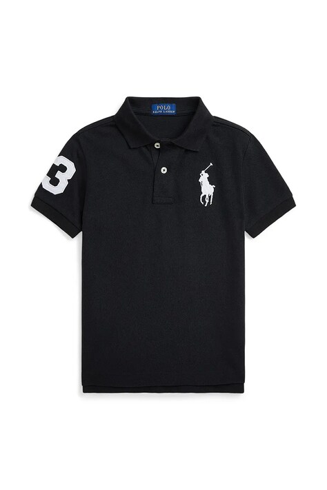 Πόλο Polo Ralph Lauren χρώμα: μαύρο, 322703635098