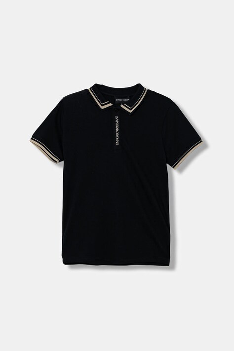 Emporio Armani polo dziecięce kolor granatowy gładki EB000665 AF16641