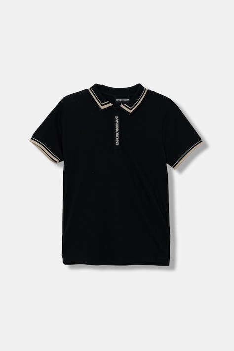 Emporio Armani gyerek póló sötétkék, sima, EB000665 AF16641