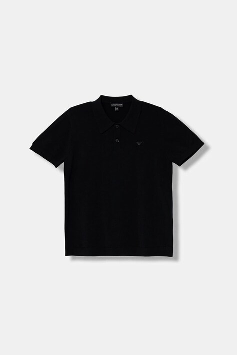 Detské polo tričko Emporio Armani tmavomodrá farba, jednofarebné, EB000851 AF19792