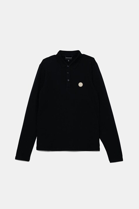 Emporio Armani longsleeve dziecięcy kolor granatowy z aplikacją EB000760 AF16641