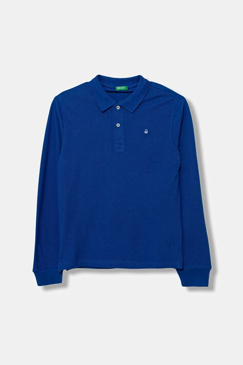 Дитячий бавовняний лонгслів United Colors of Benetton однотонна 3089C300Z