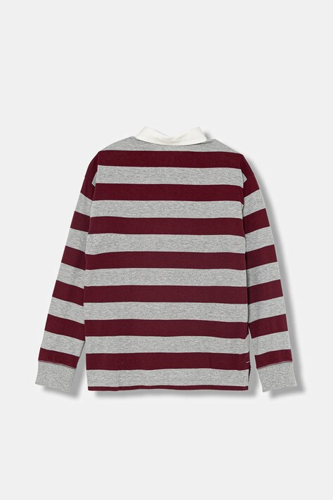 United Colors of Benetton polo bawełniane dziecięce kolor szary gładki 33CKC301X